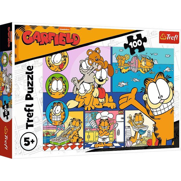 Puzzle 100 Leniwy Garfield 16521 zdjęcie 1