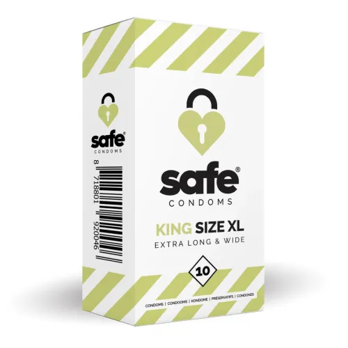 safe king size xl 10 sztuk - prezerwatywy anatomiczne, duży rozmiar na Arena.pl