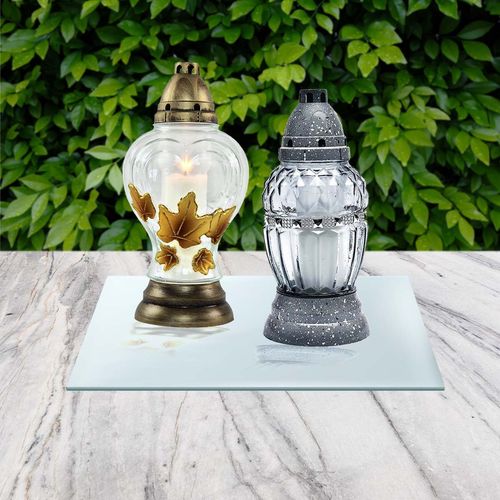 SZKLANA PODSTAWKA POD ZNICZE z LUSTRA 569b 40x30cm na Arena.pl