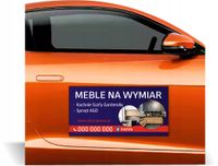 Magnes na samochód reklama magnetyczna 60x30 dużo wzorów MEBLE NA WYMIAR