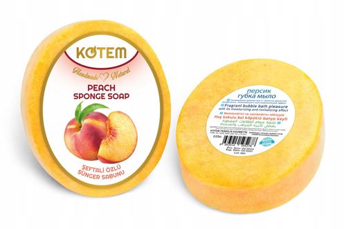 Kotem - naturalne mydło z gąbką Brzoskwinia 125g na Arena.pl
