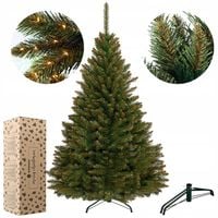 CHOINKA SZTUCZNA ŚWIERK KAUKASKI skandynawski GĘSTY naturalny 220cm +STOJAK