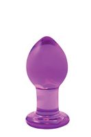 plug analny szklany ns novelties crystal fioletowy