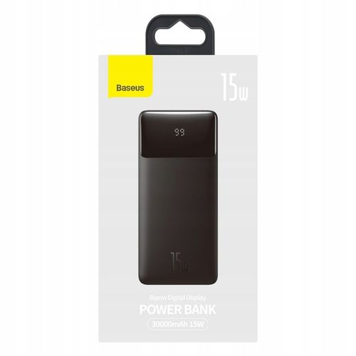 BASEUS DUŻY POJEMNY POWER BANK 30000mAh 15W USB USB C SZYBKI POWER BANK na Arena.pl