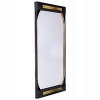 Lustro OWALNE ścienne w złotej ramie na ścianę duże złote LOFT 72x32 cm