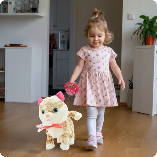 KOTEK INTERAKTYWNY NA SMYCZY MIAUCZY CHODZI GRA DLA DZIECKA NA PREZENT na Arena.pl