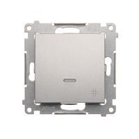 Simon54 Łącznik krzyżowy z podświetleniem LED DW7L.01/43 srebrny