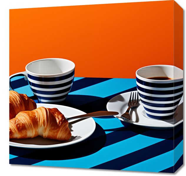 Obraz 50x50cm Croissanty zdjęcie 1