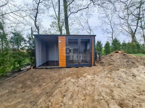 Schowek - Domek Ogrodowy 2,5x2,5m wiata 1,5m drzwi PCV dach TKD387 na Arena.pl