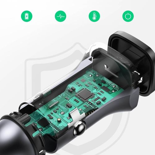 UGREEN SZYBKA ŁADOWARKA SAMOCHODOWA USB-A / USB-C 12-24V 30W na Arena.pl