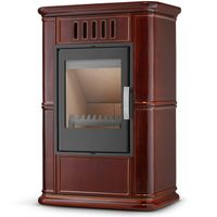 Piec kominek kaflowy piecyk koza wkład kominkowy OLBIA Brown 7,5 kW CDP