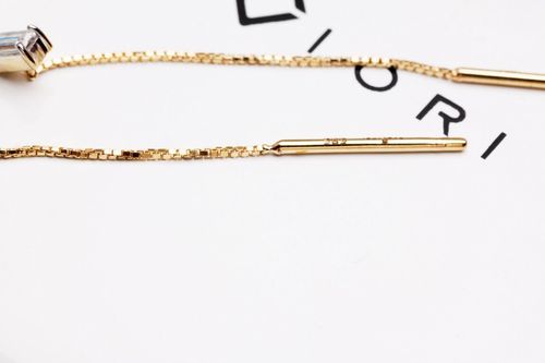 Złote kolczyki KYD0006 - Diament na Arena.pl