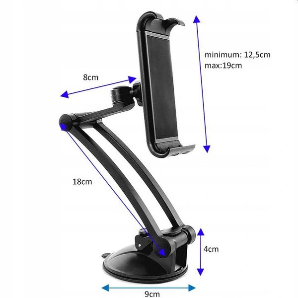 ALUMINIOWY UCHWYT SAMOCHODOWY TABLET 7 DO 11cali zdjęcie 7