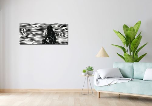 Obraz 100x40cm Złożone Fluidalne Linie na Arena.pl