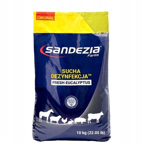 2 x SANDEZIA SUCHA DEZYNFEKCJA 10KG DRÓB NIOSKI KURNIK WIRUSY BAKTERIE na Arena.pl