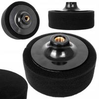 Gąbka polerska miękka 125 mm M14 czarna dysk polerski Falon-Tech