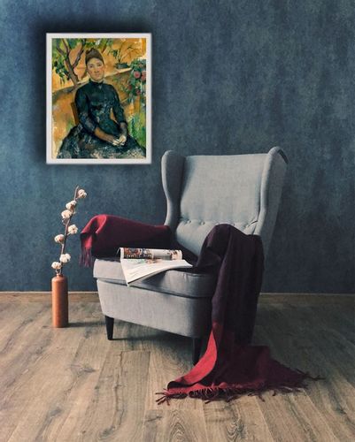 Madame Cézanne in the Conservatory, Paul Cézanne - plakat 70x100 cm na Arena.pl