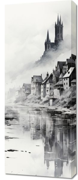 Obraz 40x100cm Mglisty Refleks zdjęcie 1