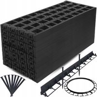 OBRZEŻE TRAWNIKOWE OGRODOWE 58MM PLASTIKOWE BORDER PALISADA 60x SZPILKI 20M