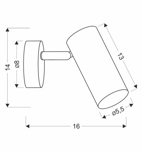 Colly lampa kinkiet biały 1x15W GU10 klosz biały na Arena.pl