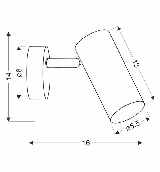 Colly lampa kinkiet biały 1x15W GU10 klosz biały zdjęcie 5