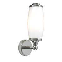 Szklana lampa przyścienna BATH-ELIOT1-PC IP44 retro chrom