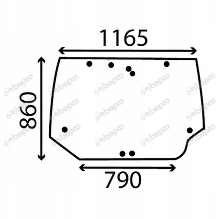 Szyba tylna - tył Case MX CX, McCormick MTX 284947A2 na Arena.pl