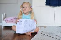 DOMEK Z TEKTURY tekturowy do malowania kartonowy