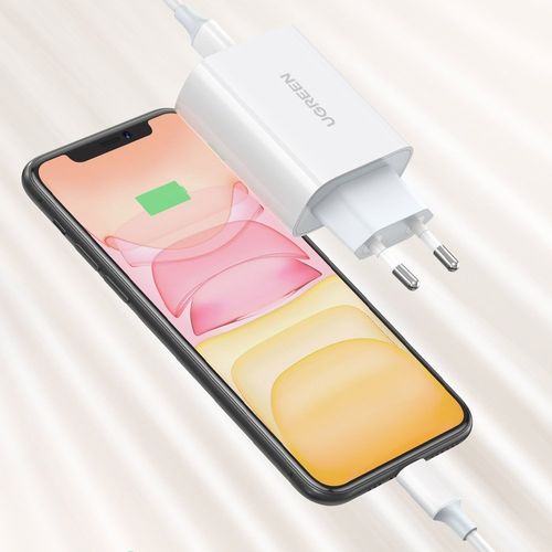 Szybka ładowarka sieciowa USB-C Power Delivery 30 W Quick Charge 4.0 biały na Arena.pl