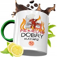 Kubek Zielony Dla Kucharza Idealny Prezent Z Nadrukiem Ze Zdjęciem