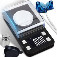 WAGA ELEKTRONICZNA JUBILERSKA 0.001- 20g LCD PRZENOŚNA KIESZONKOWA+BATERIE