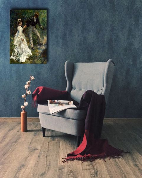 La Promenade, Auguste Renoir - obraz na płótnie 30x40 cm zdjęcie 2