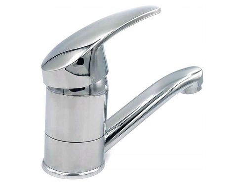 Bateria umywalkowa stojąca z ruchomą wylewką chrom obrotowa łaznienkowa na Arena.pl