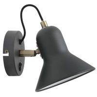 Industrialna LAMPA ścienna ASTAMA LP-1122/1W BK Light Prestige metalowa OPRAWA kinkiet regulowany czarny