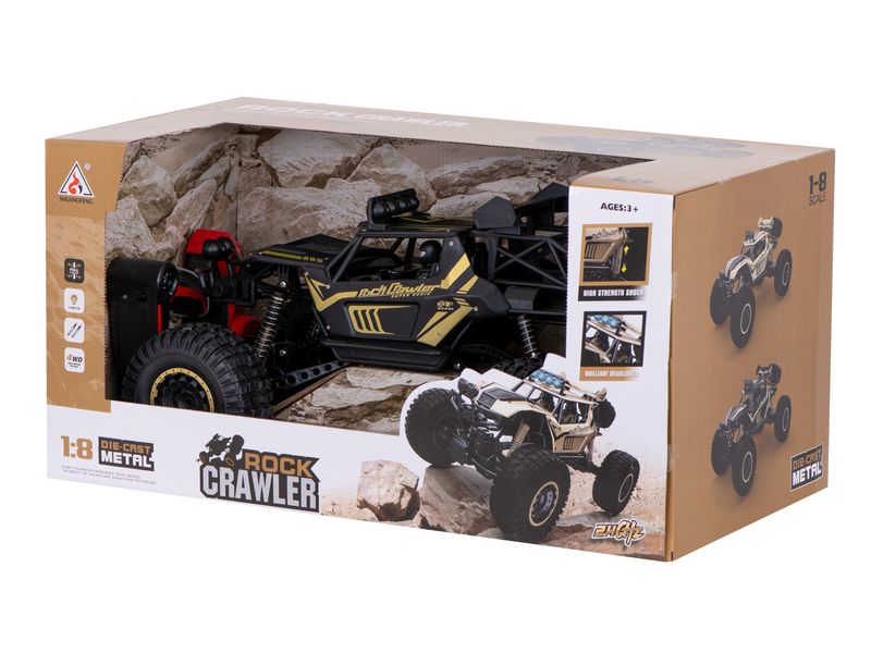 Samochód zdalnie sterowany RC Rock Crawler 2,4GHz 1:8 51cm metal BLACK zdjęcie 12