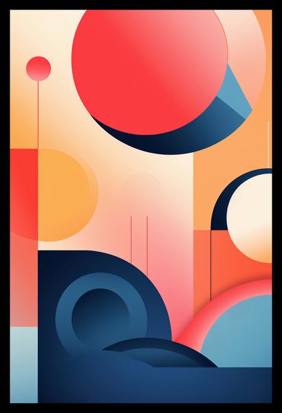 Plakat 30x45cm Geometryczne Marzenia zdjęcie 2