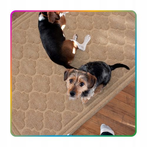 Wycieraczka Pod Drzwi Tekstylna 60x90 Beżowa 3D Duża Wejściowa na Arena.pl