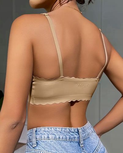 BIUSTONOSZ BEZSZWOWY Stanik Bez Zapięcia Haftek na Prezent Niewidoczny Beż na Arena.pl