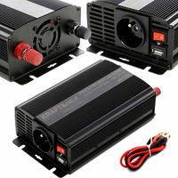 SAMOCHODOWA PRZETWORNICA NAPIĘCIA 24V do 230V MOC MAX 700 Watt USB 5v 2A