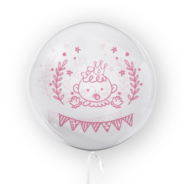 TUBAN Balon na roczek, urodziny, baby shower dziewczynka 45cm zdjęcie 1