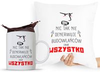 Zestaw Poduszka Kubek Budowlańca Majstra Fachowca Z Nadrukiem Ze Zdjęciem