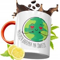 Kubek Pomarańczowy Dla Babci Dzień Babci Prezent Z Nadrukiem Ze Zdjęciem