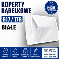 100 szt. Koperty Bąbelkowe A4 G17 17G Koperty Ochronne Koperty Powietrzne
