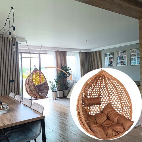 FOTEL KOKON KOSZ WISZĄCY JEDNOOSOBOWY DO POKOJU OGRODU OGRODOWY NA BALKON na Arena.pl