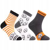 Skarpetki Dziecięce Bawełniane Skarpety Długie Piłka 3-pary MORAJ 35-38