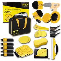 ZESTAW DETAILING AUTO 22EL DO CZYSZCZENIA SAMOCHODU ULEPSZONY SZCZOTKI PADY