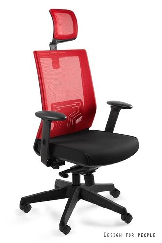 FOTEL OBROTOWY MODEL NEZ MEMBRABA CZERWONY na Arena.pl