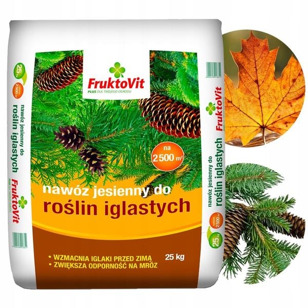 FRUKTOVIT JESIENNY NAWÓZ DO TUI IGLAKÓW THUI 25 KG zdjęcie 1