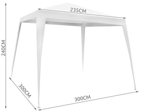 Pawilon ogrodowy 3x3m biały na Arena.pl