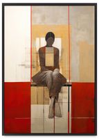 Plakat nowoczesny obraz 40x50 cm w czarnej ramie